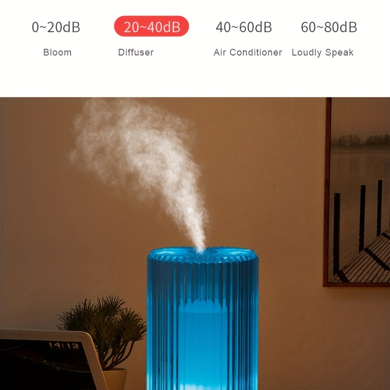 cenadinz 0.3962 Gal. 1500 ml Ultrasonic Aroma Essential Oil Diffuser Air  Humidifier with 7 Color LED Lights Waterless Auto Off DA2D0102HA51CG - The  Home Depot