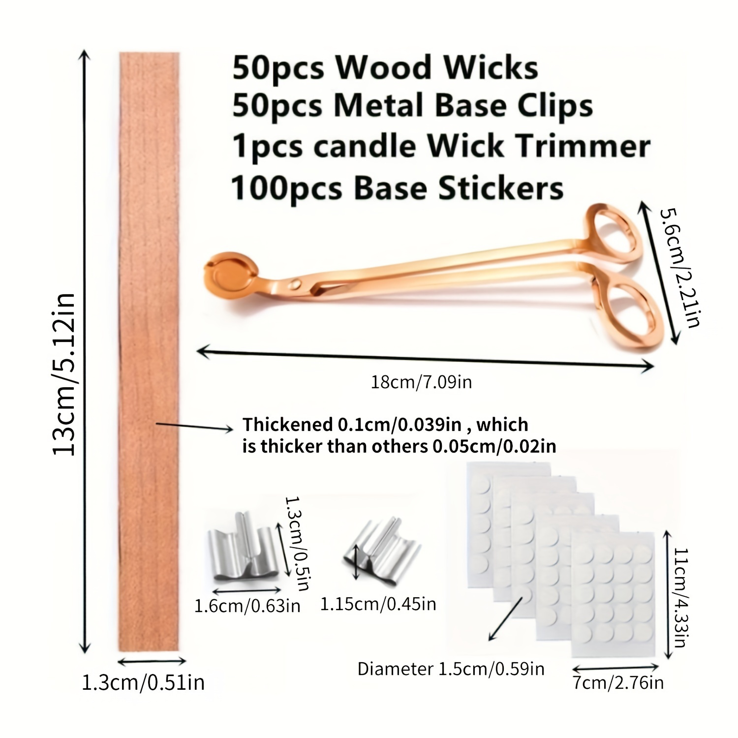 Wood Wicks For Candles Wood Candle Wicks Wood Wicks For - Temu
