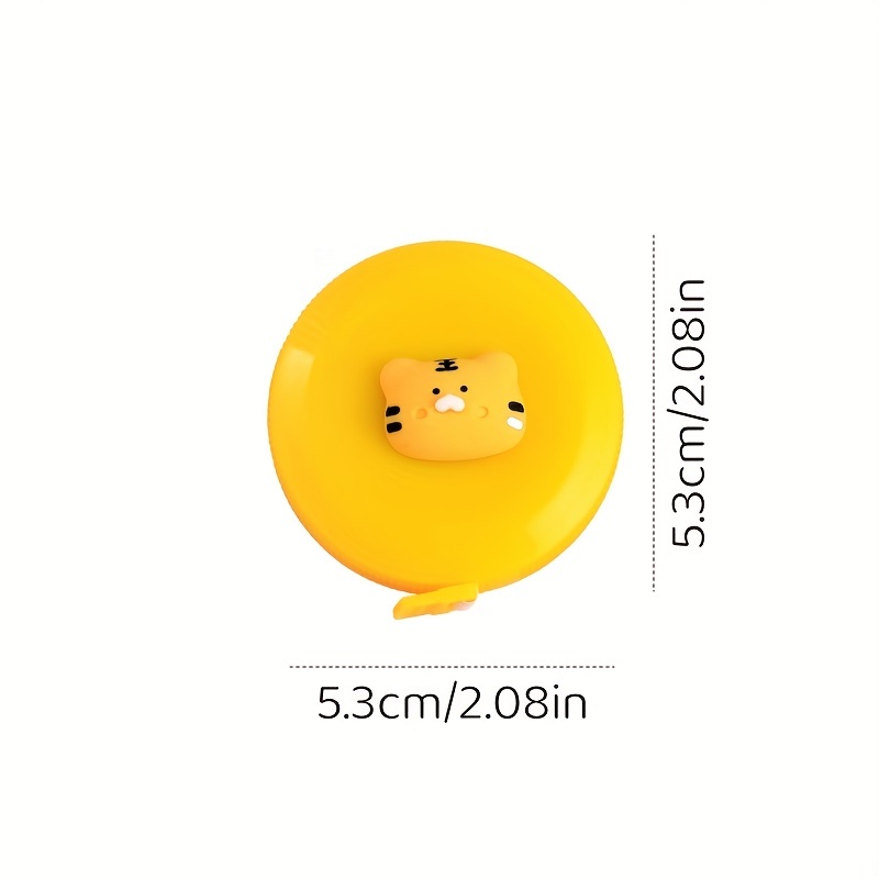 3 Packs Soft Tape Measure 60-Inch 1.5 Meter Retractable Mini Cartoon Measuring Tape Cute Tape Ruler, Pink Sun, Size: Large, White