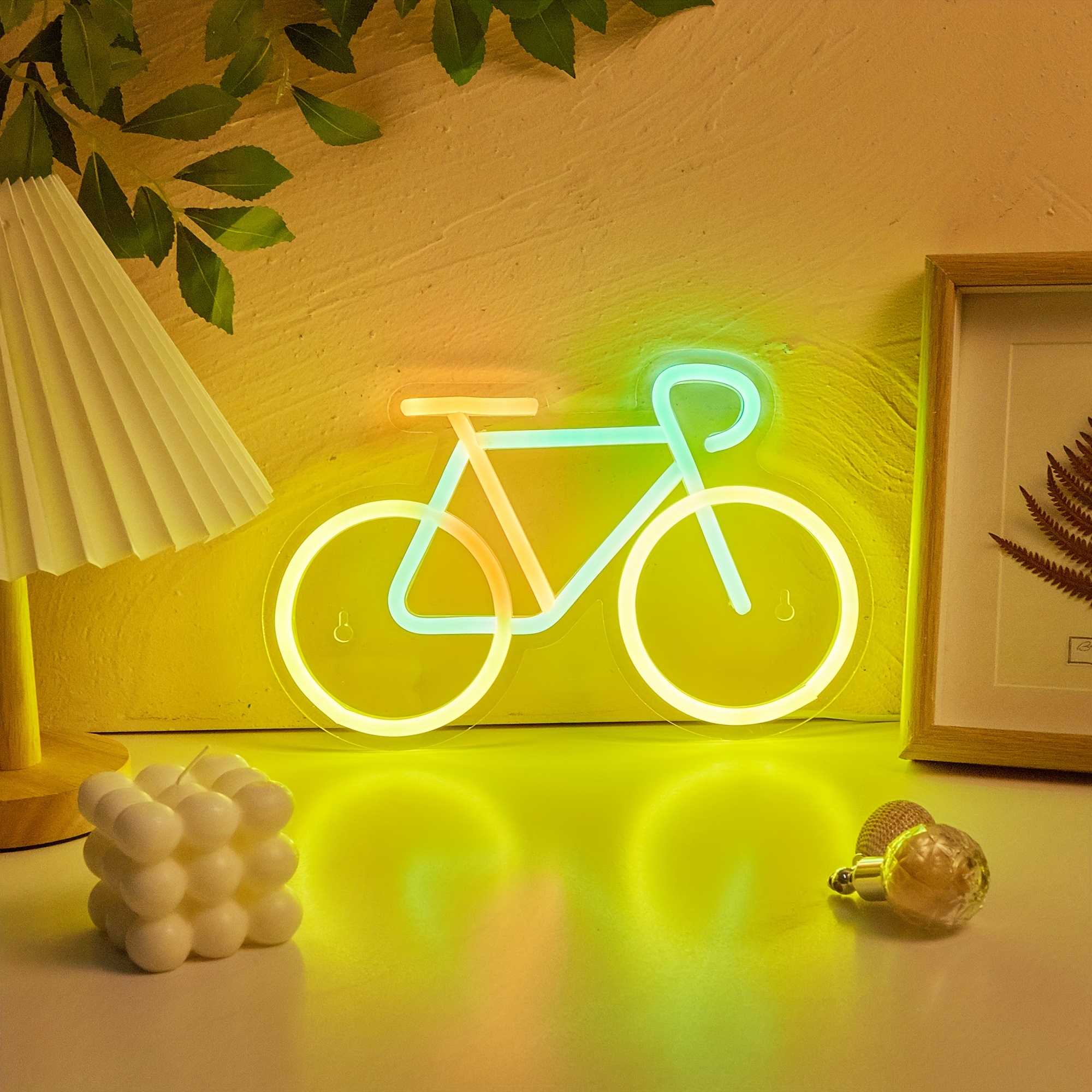 Bicycle neon shop lights