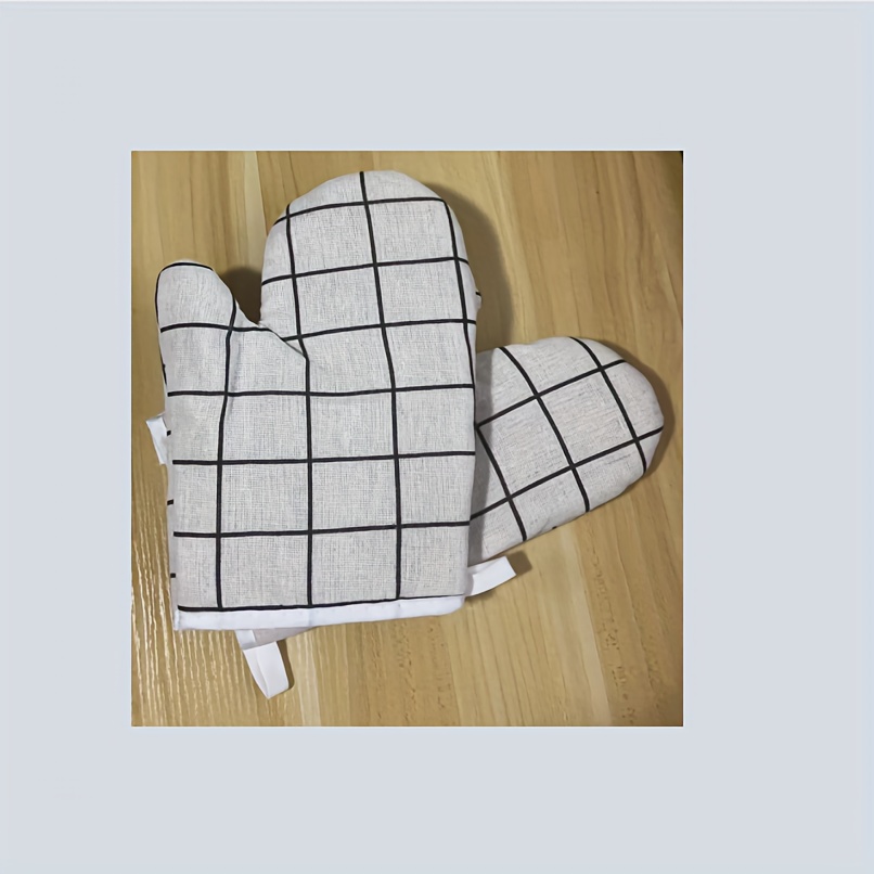 Oven Mitts Simple Style Heat Resistant Mitts Heat Insulation - Temu