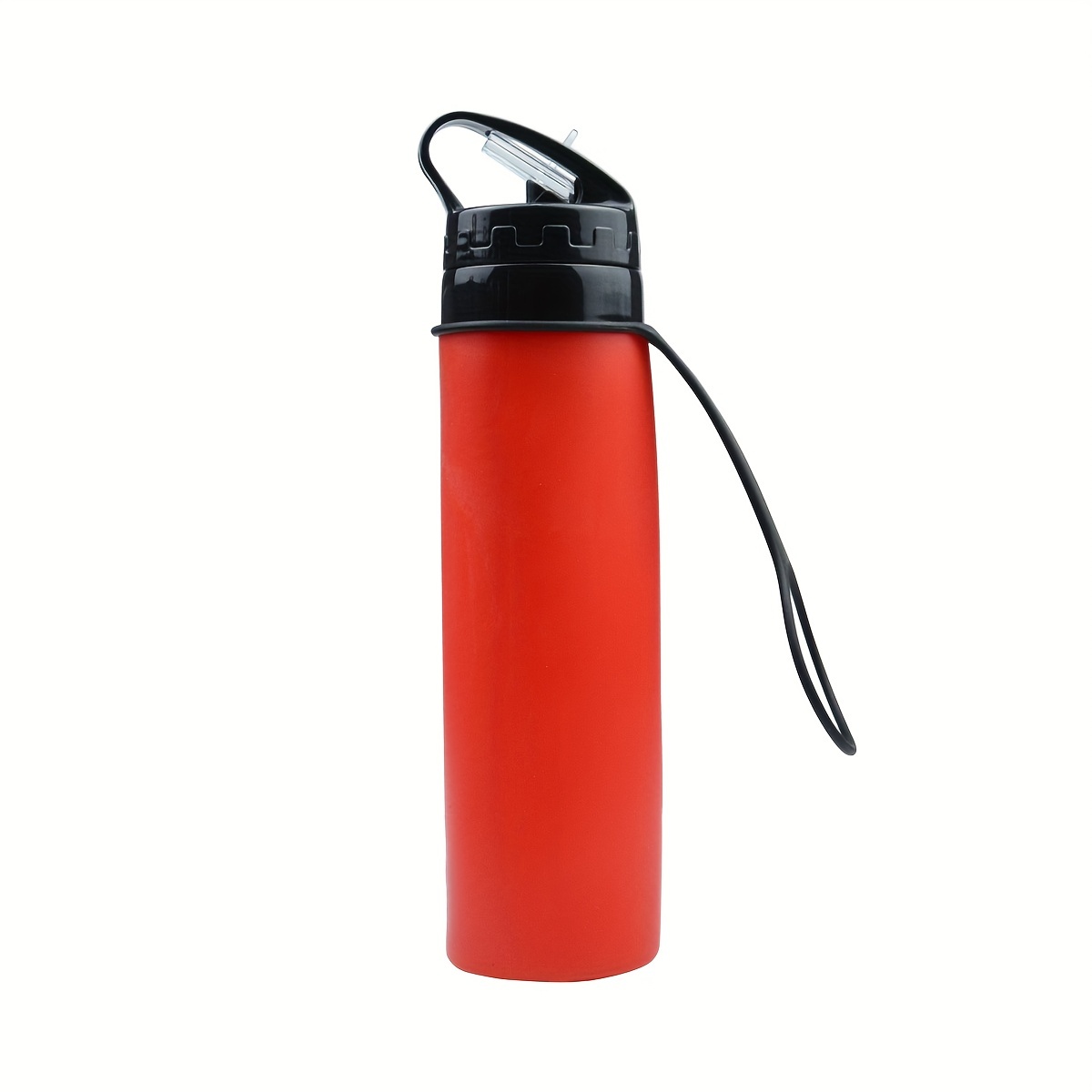 1pc 580ml Gradient frosted water bottle, outdoors sports plastic cup