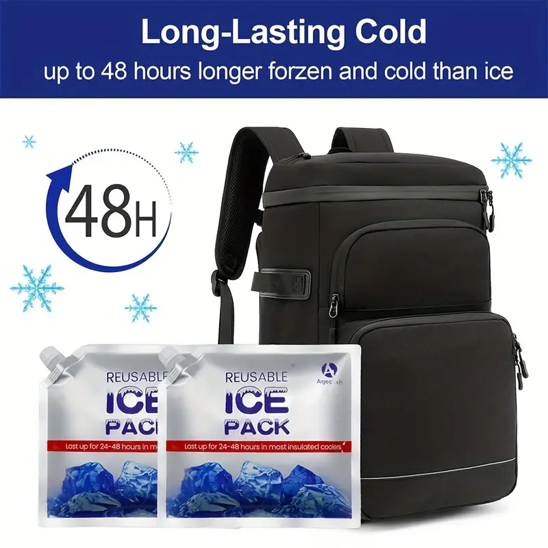 2pcs Reusable Ice Packs Keep Your Coolers Lunch Bags Cold For Longer Use As  Cold Compress For Injuries Perfect For Beach Fishing Camping Gear, Free  Shipping On Items Shipped From Temu