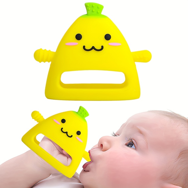 Bebé Anti comer Mano Fruta Guantes Silicona Mordedor Bebé - Temu