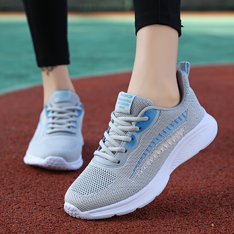 Lightweight Mesh Sneakers Breathable Mesh Lace Running Shoes - Temu