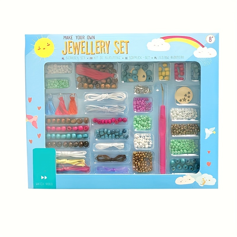 66pcs/Set Beads Charms Bracelet Making Kit, DIY Beaded Set With Storage Box  For Teens Girls Jewelry Making Supplies Special Gift