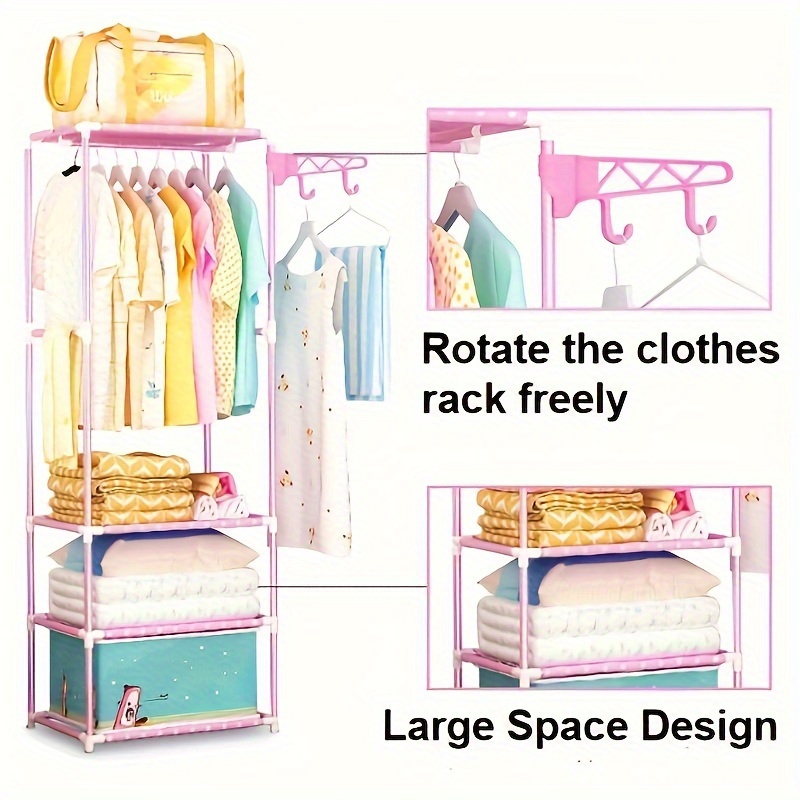 3 layer Plastic Clothes Cabinet Durable Easy Assembly - Temu