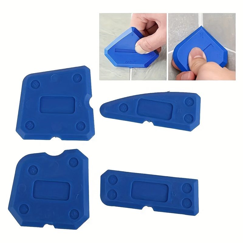 Outil de calfeutrage (Bleu)4 Pièces Kit 'outils De Calfeutrage Silicone  Mastic Dissolvant Pelle arts outil Bleu