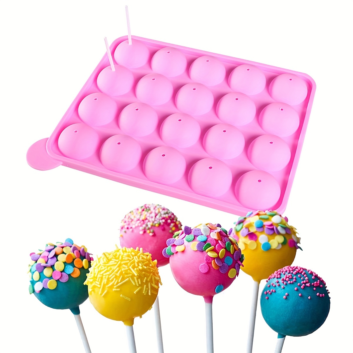 Lollipop Mold 3d Silicone Mold Reusable Cake Pop Mold Candy - Temu