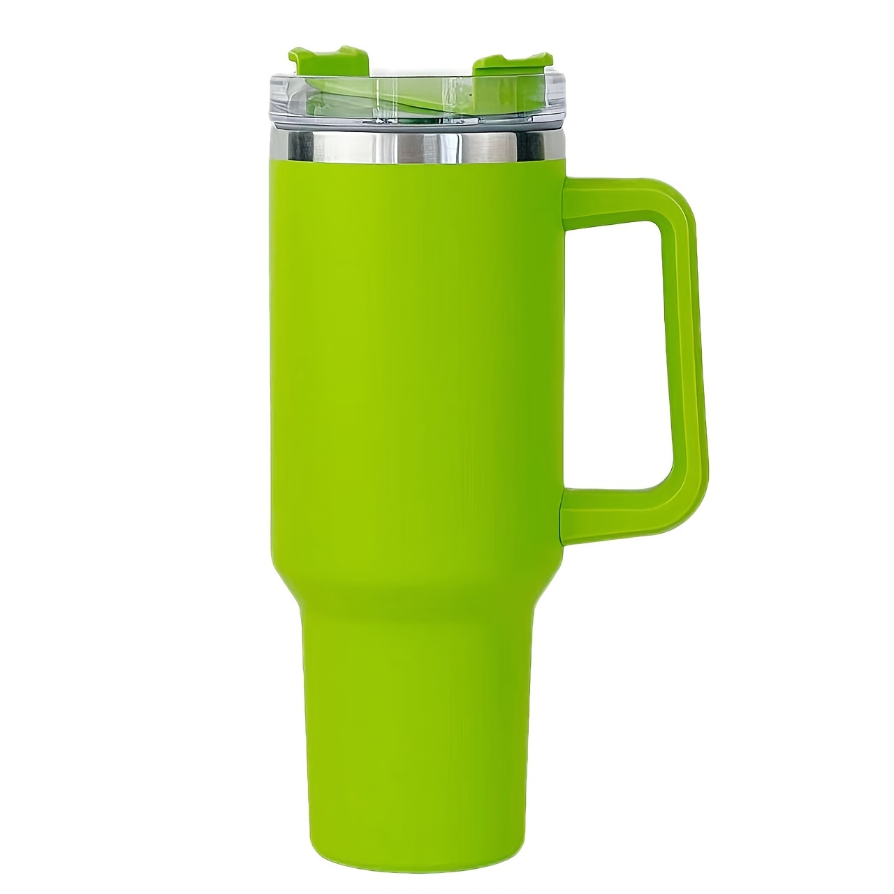 40 oz Tumbler with Handle and Straw, Green Leak Proof Stainless Steel  Tumbler with 2-in-1 Straw Lid,…See more 40 oz Tumbler with Handle and  Straw