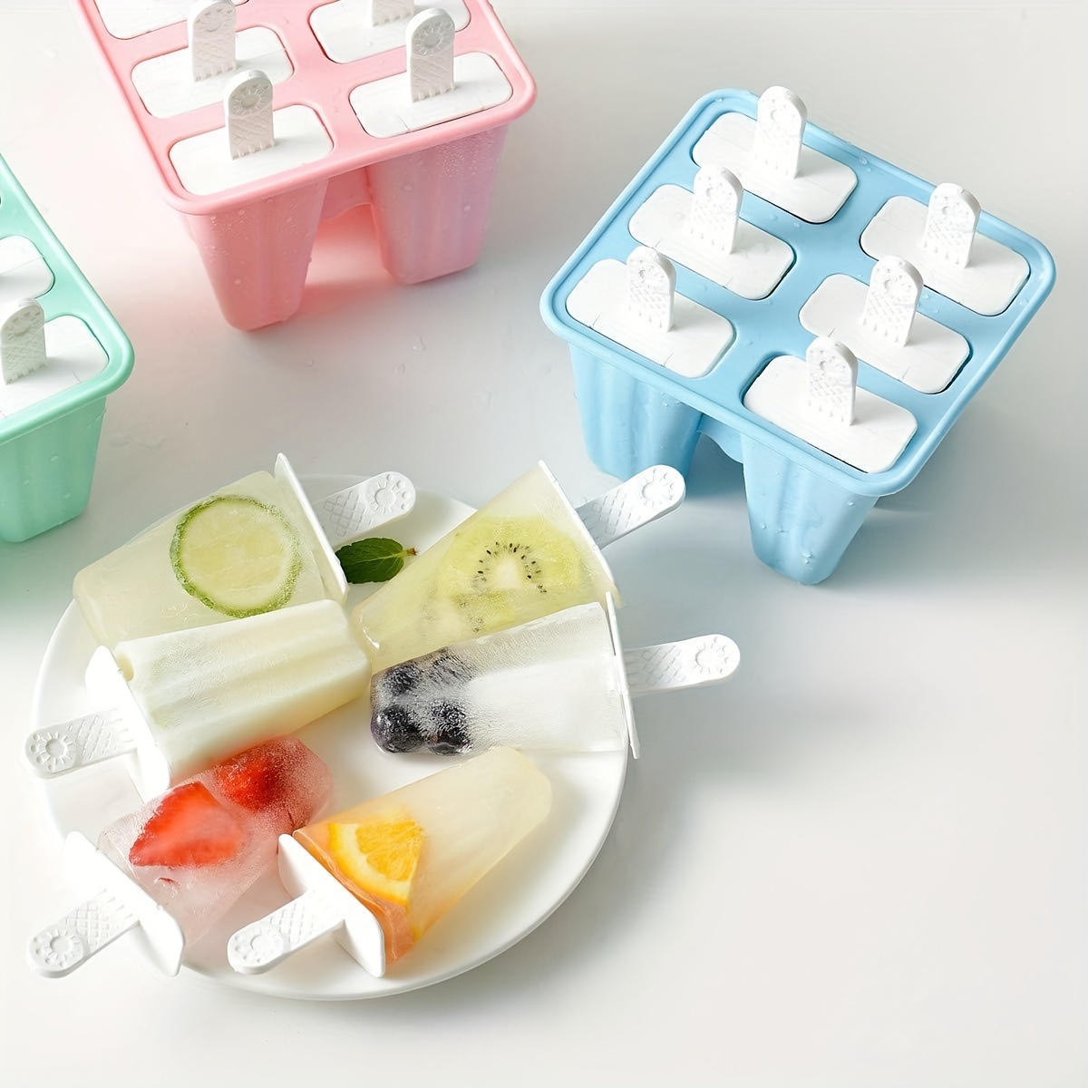 Popsicles Molds, Reusable Silicone Popsicle Molds, Ice Pop Molds, Frozen  Popsicle Maker With Lid For Diy Popsicles Yogurt Sticks, Jelly Mold,  Kitchen Tools - Temu