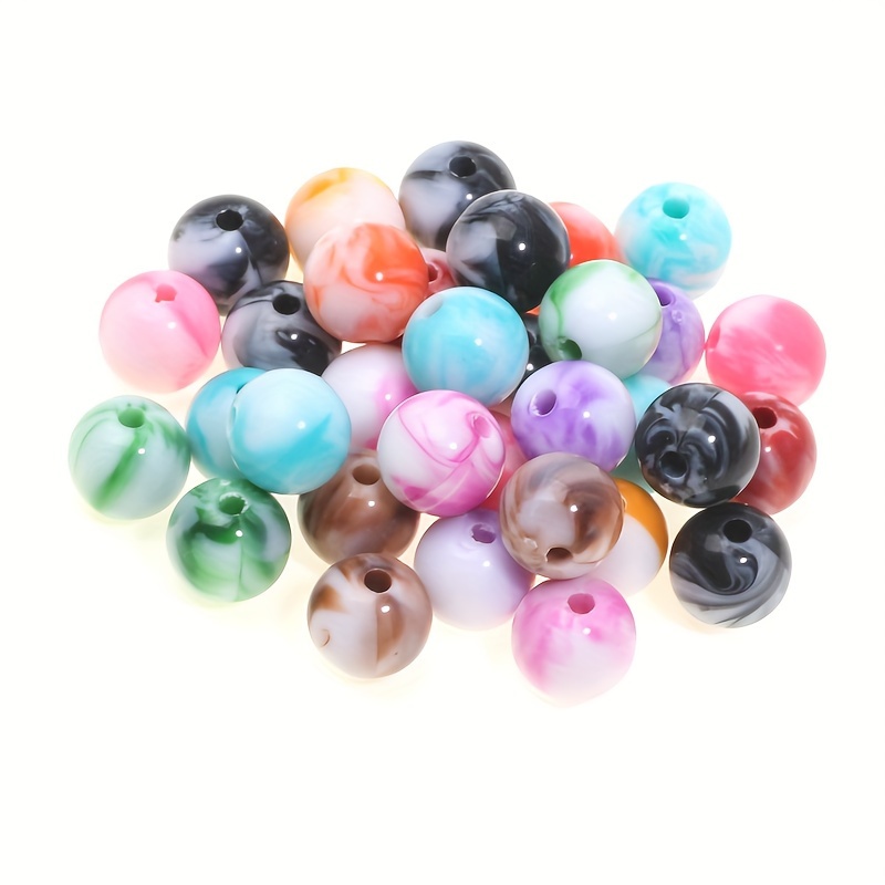 50pcs/pack Mixed Color Bayberry Beads Diameter 0.8cm/0.31inch ABS Colored  Beads Loose Bead For Bracelet Necklace Making DIY Handmade Accessories