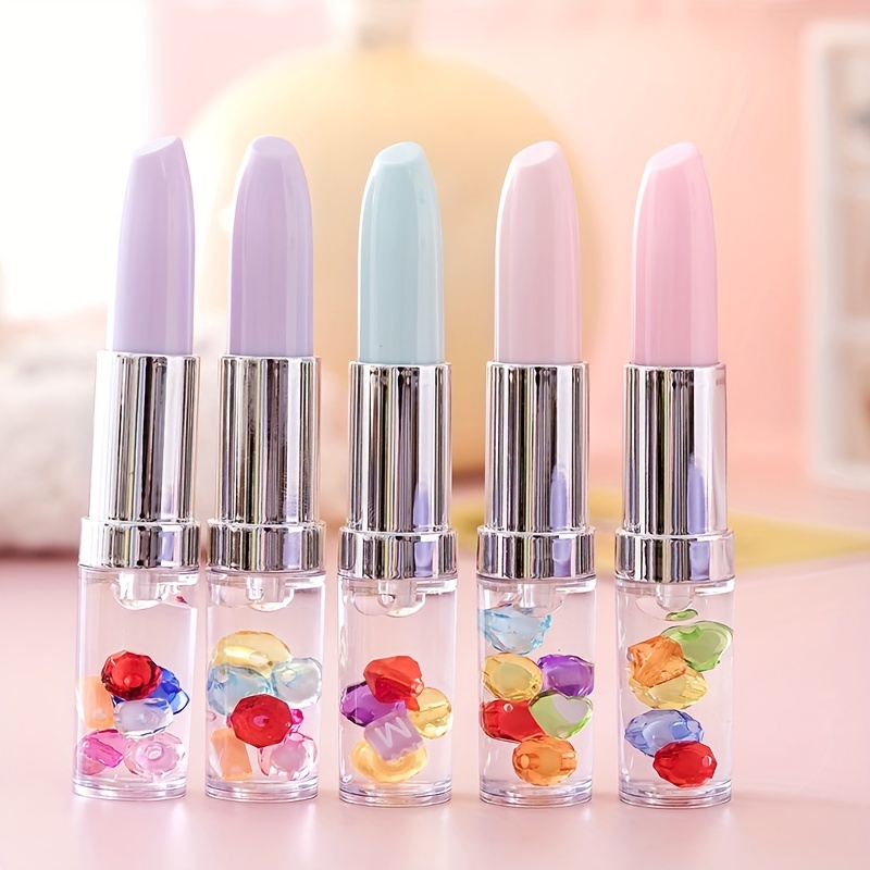 2 Pz/4 Pz Creativo Carino Forma Di Rossetto Che Scorre Sabbia Paillettes  Penna Neutra, Piccolo E Portatile Ufficio Di Scrittura Di Cancelleria  Ragazza Penna Tascabile