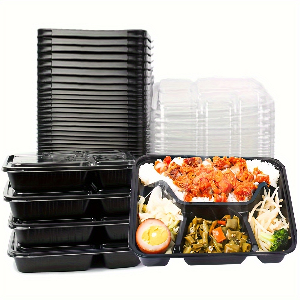 Meal Prep Containers, Microwave Safe Food Storage Containers With Lids, Disposable  Lunch Boxes, Plastic Bento Box Without Bisphenol A, Fro Picnic, Camping,  Home Kitchen Supplies - Temu