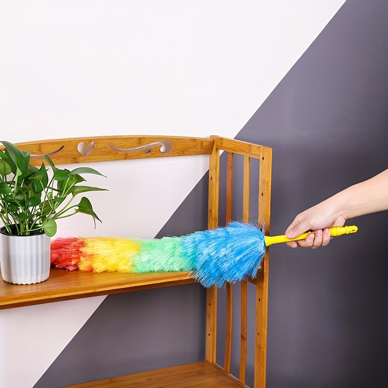 Kitchen + Home Large Static Duster - 27 Inch Electrostatic Feather Duster  - Rainbow