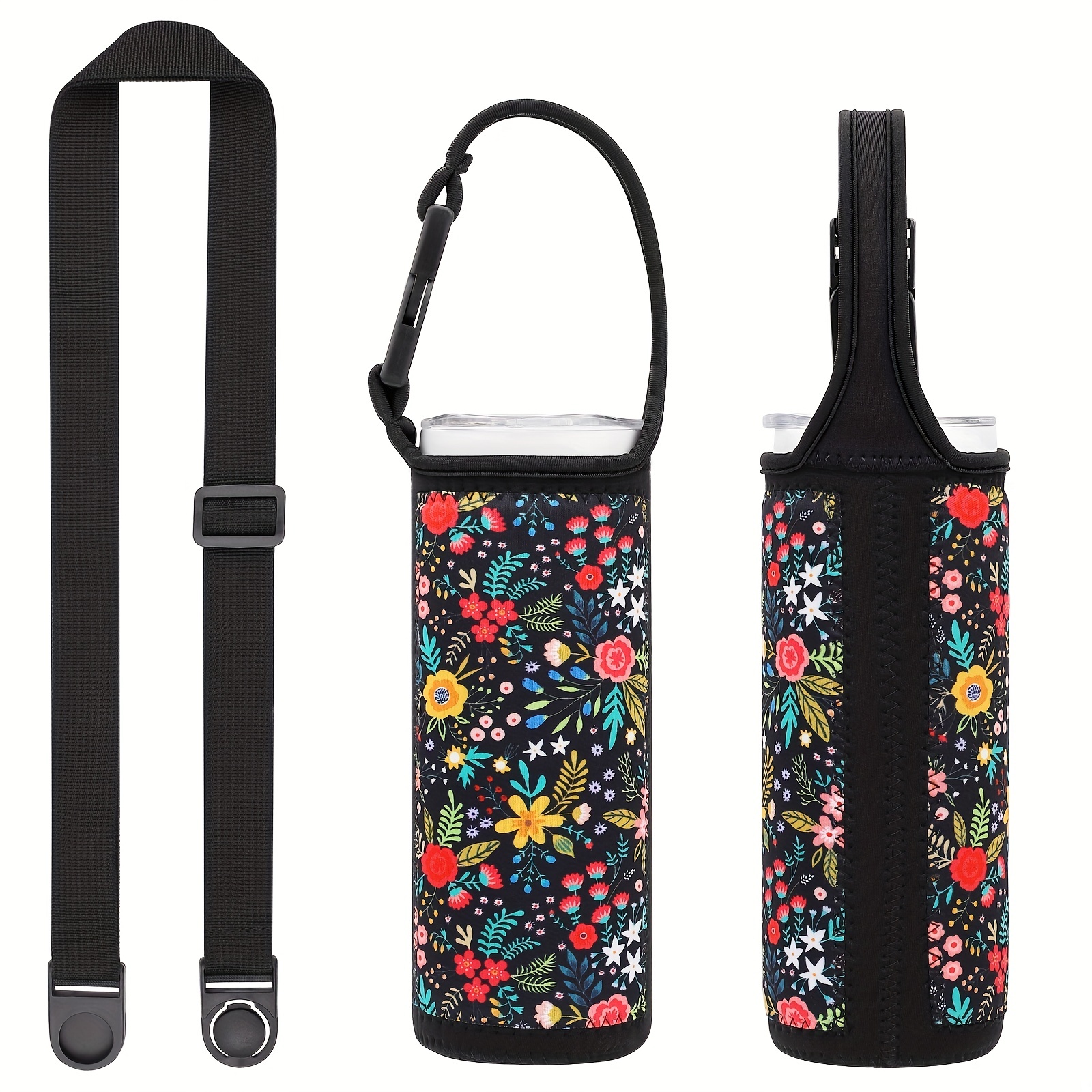 Insulated Neoprene Bottle Cooler Bag - Secure Carry Handle For Traveling  With Water/beer Bottles - Temu