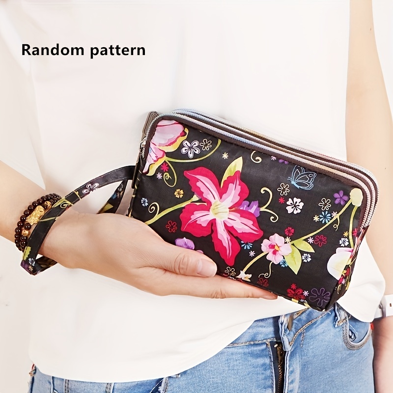 Vintage Pattern Large Capacity Women's Clutch Bag