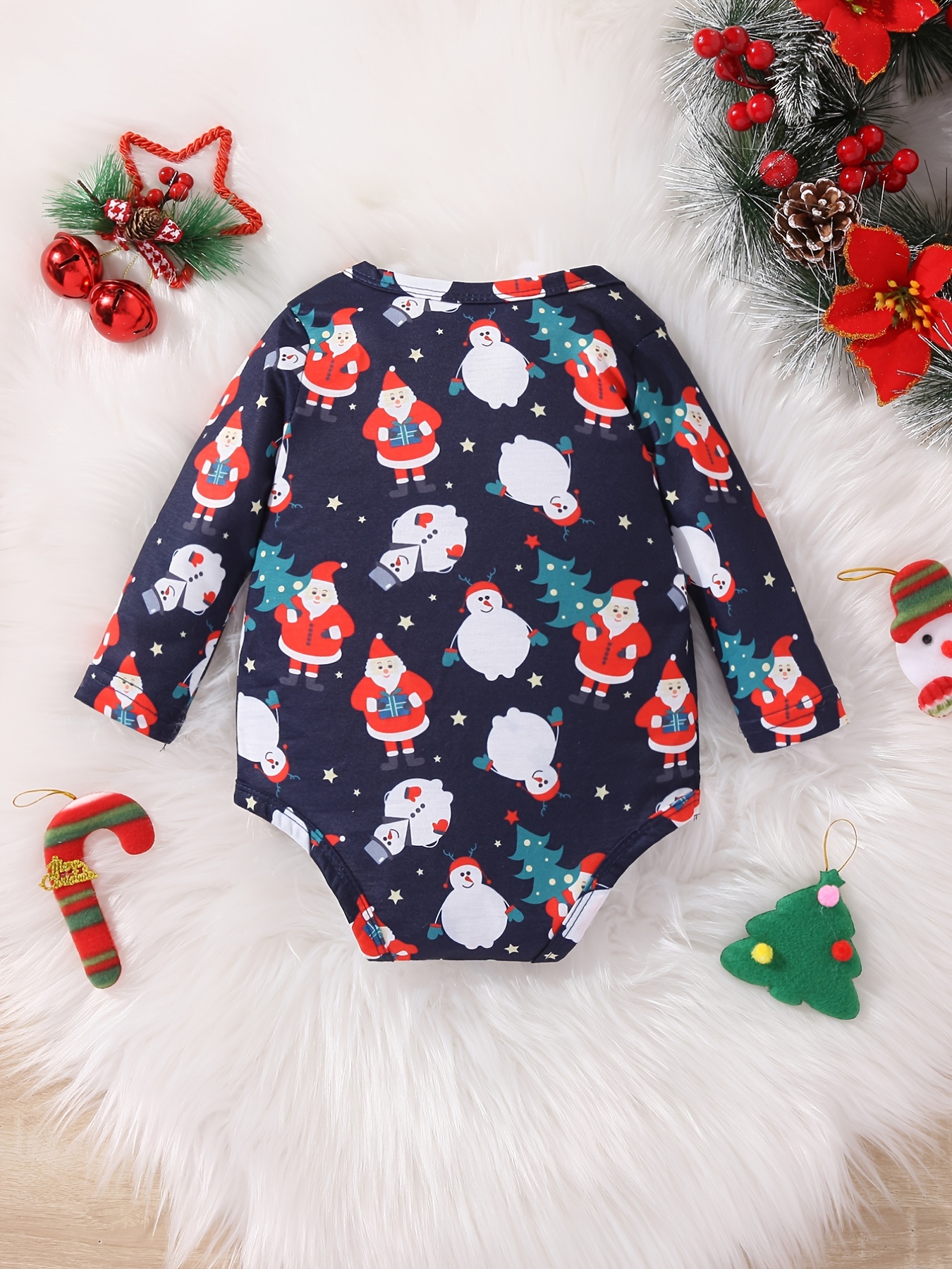 Santa on sale romper baby