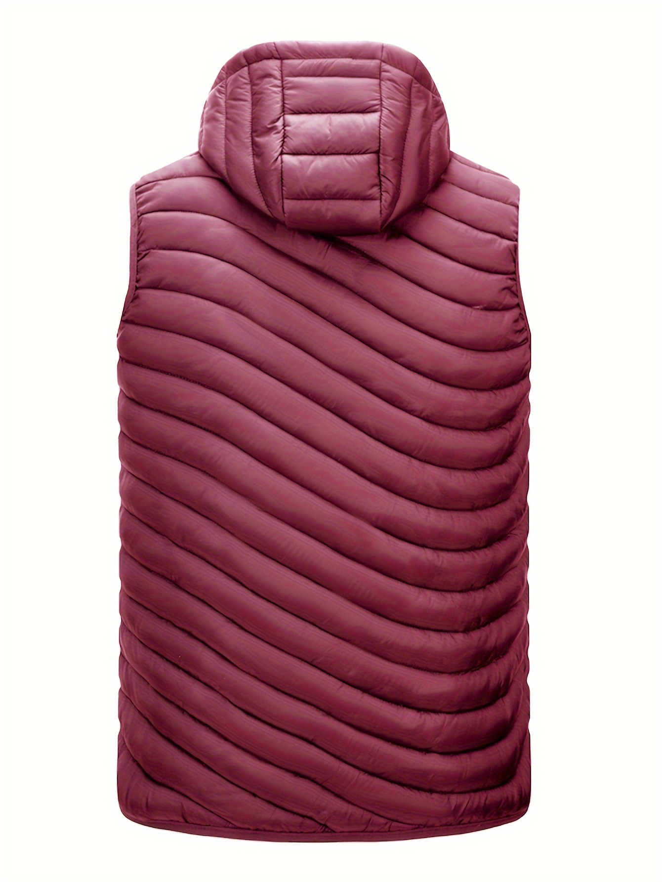 Gilet con cappuccio in cotone per uomo Inverno Caldo Spessa Giacca a vento  casual Bambini 3 colori Giacca rossa senza maniche Maschio Classico Gilet