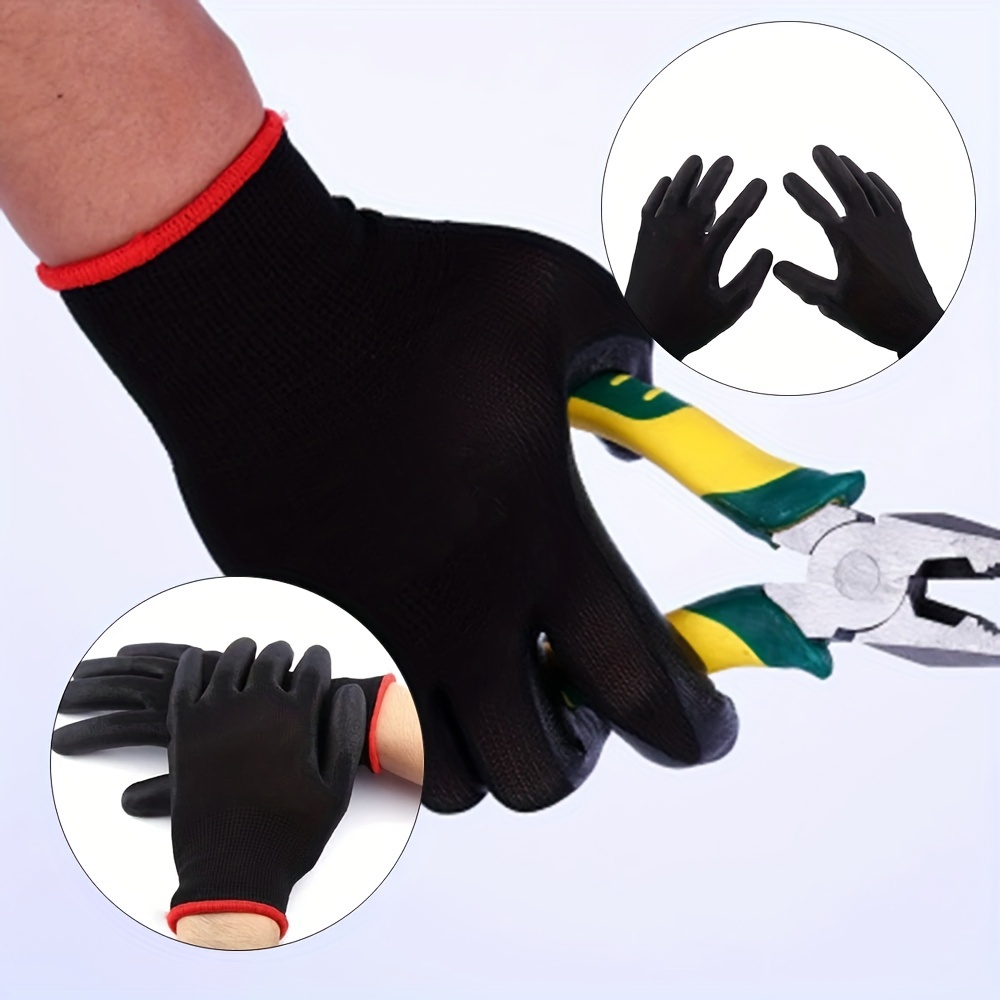 Ultra thin Pu Coated Work Gloves Excellent Grip Nylon Shell - Temu