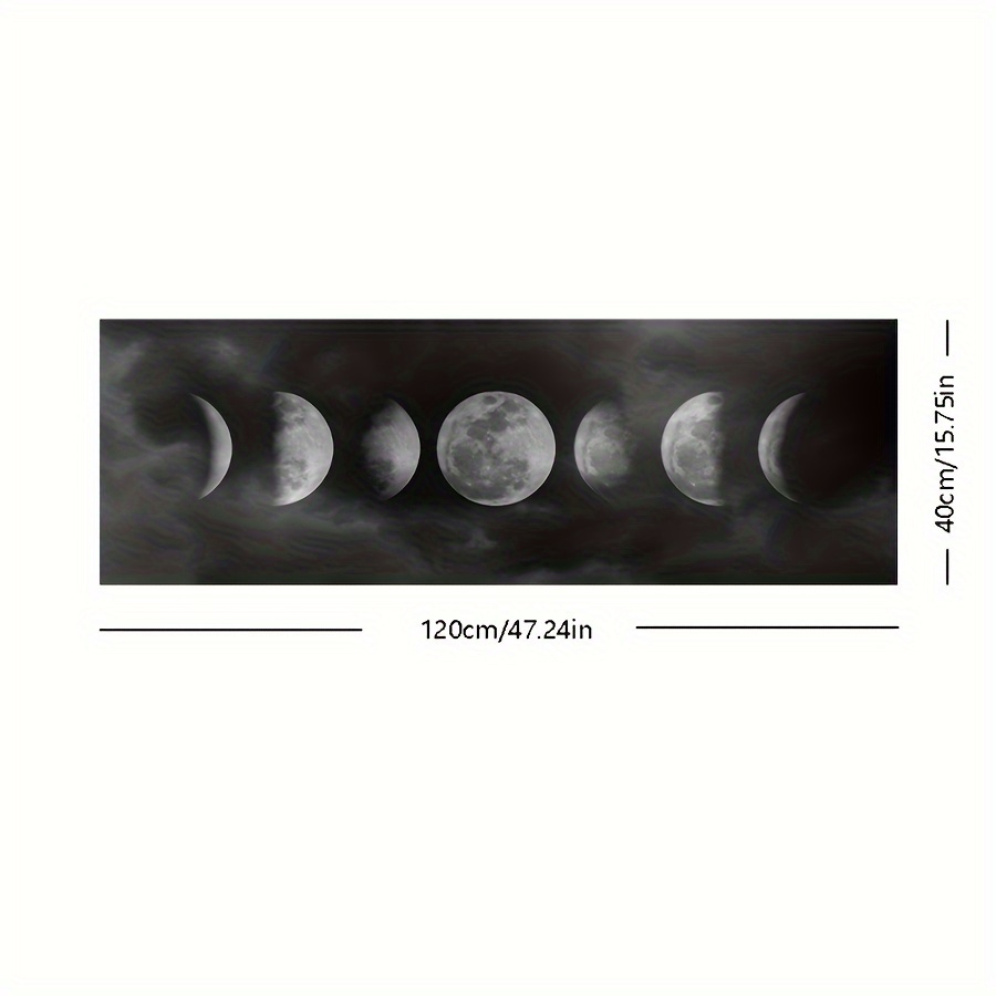 Modern Canvas Painting Black White Moon Wall Art Home Decor Posters Prints  Art
