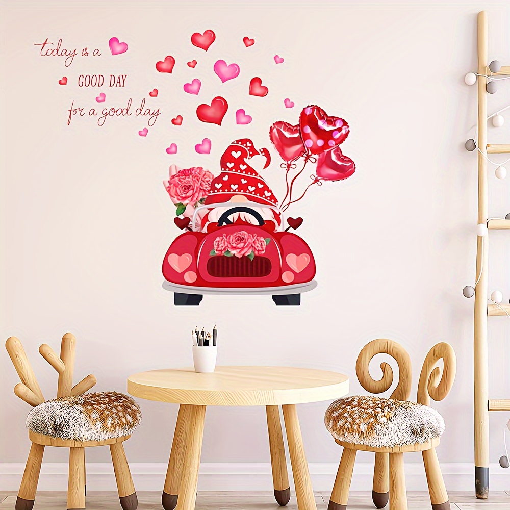 Removable Wall Sticker Background Wall Decoration Day Valentine's