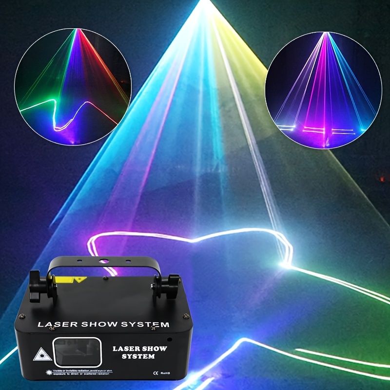 1pc Animation Laser Light Voice Activated Bar Dance Flashlight Family Ktv  Atmosphere Light - Tools & Home Improvement - Temu