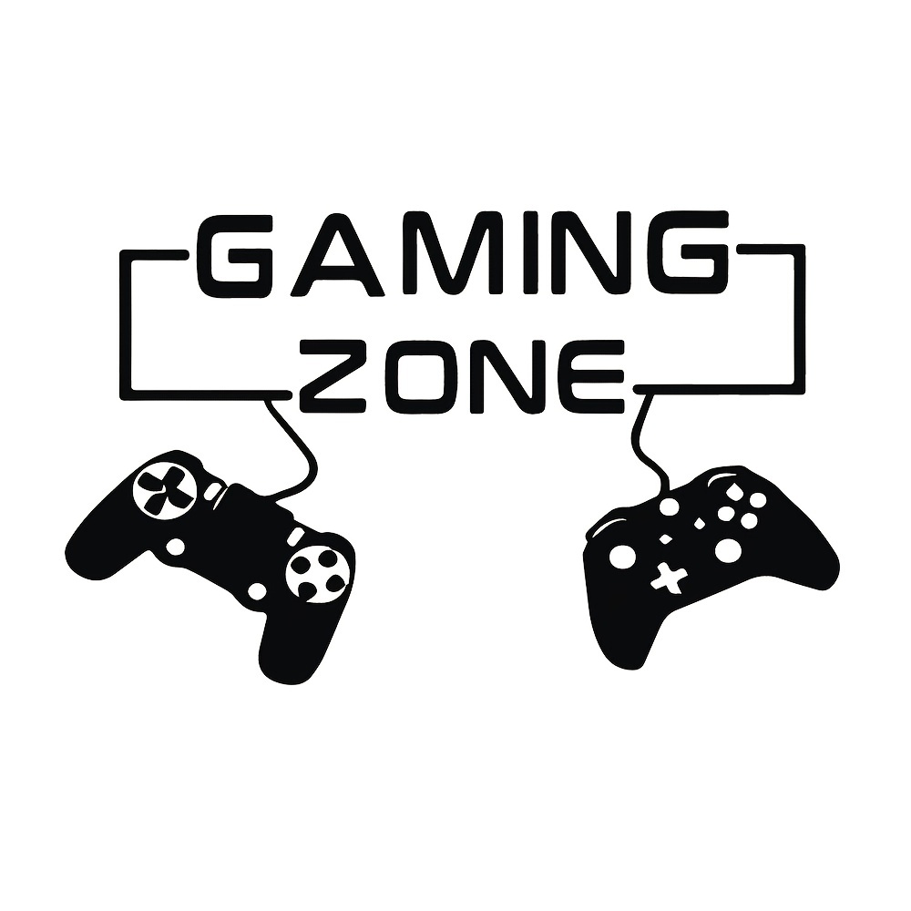 Gamer zone video game wall sticker