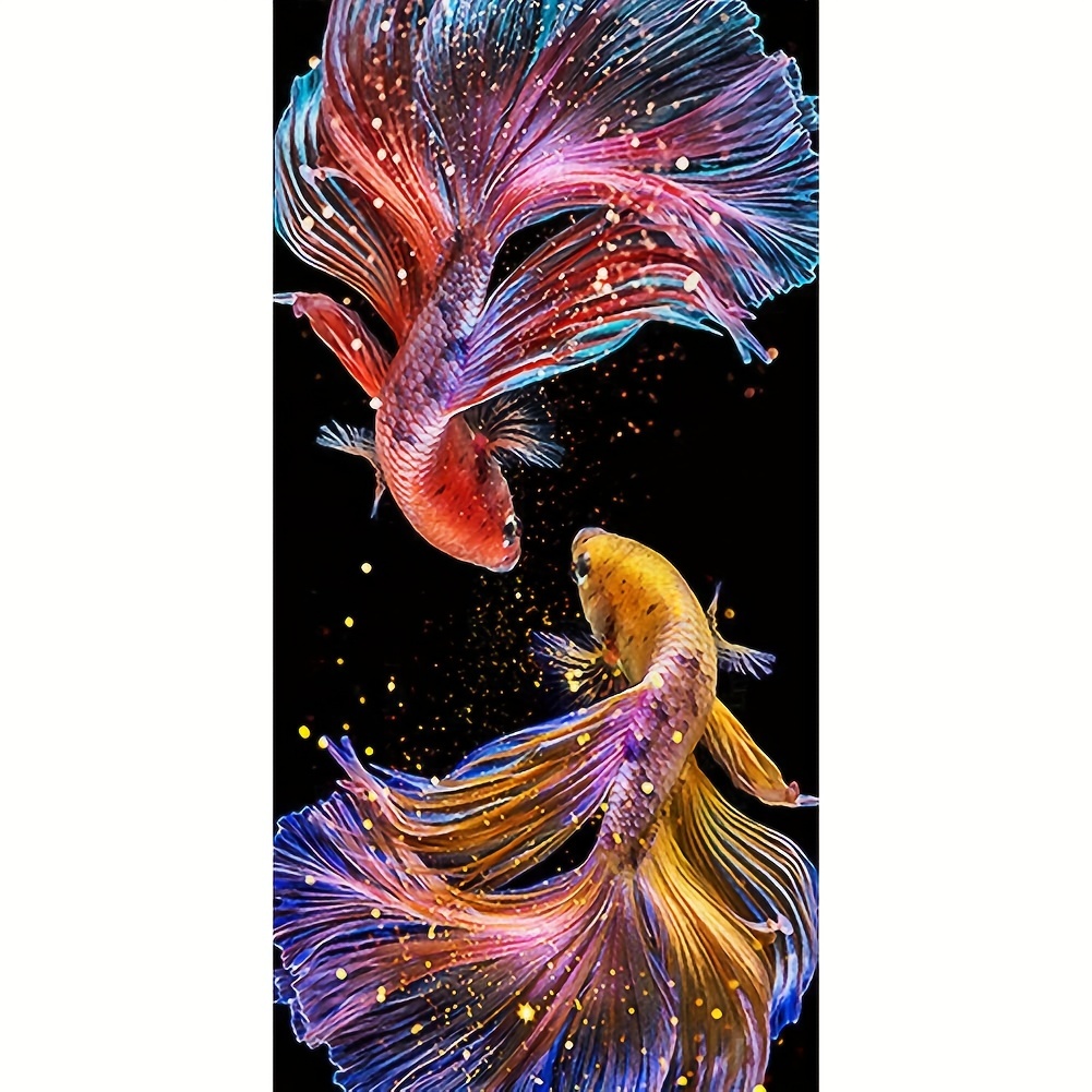 5d Artificial Diamond Painting Goldfish Diy Diamond Painting - Temu  Australia