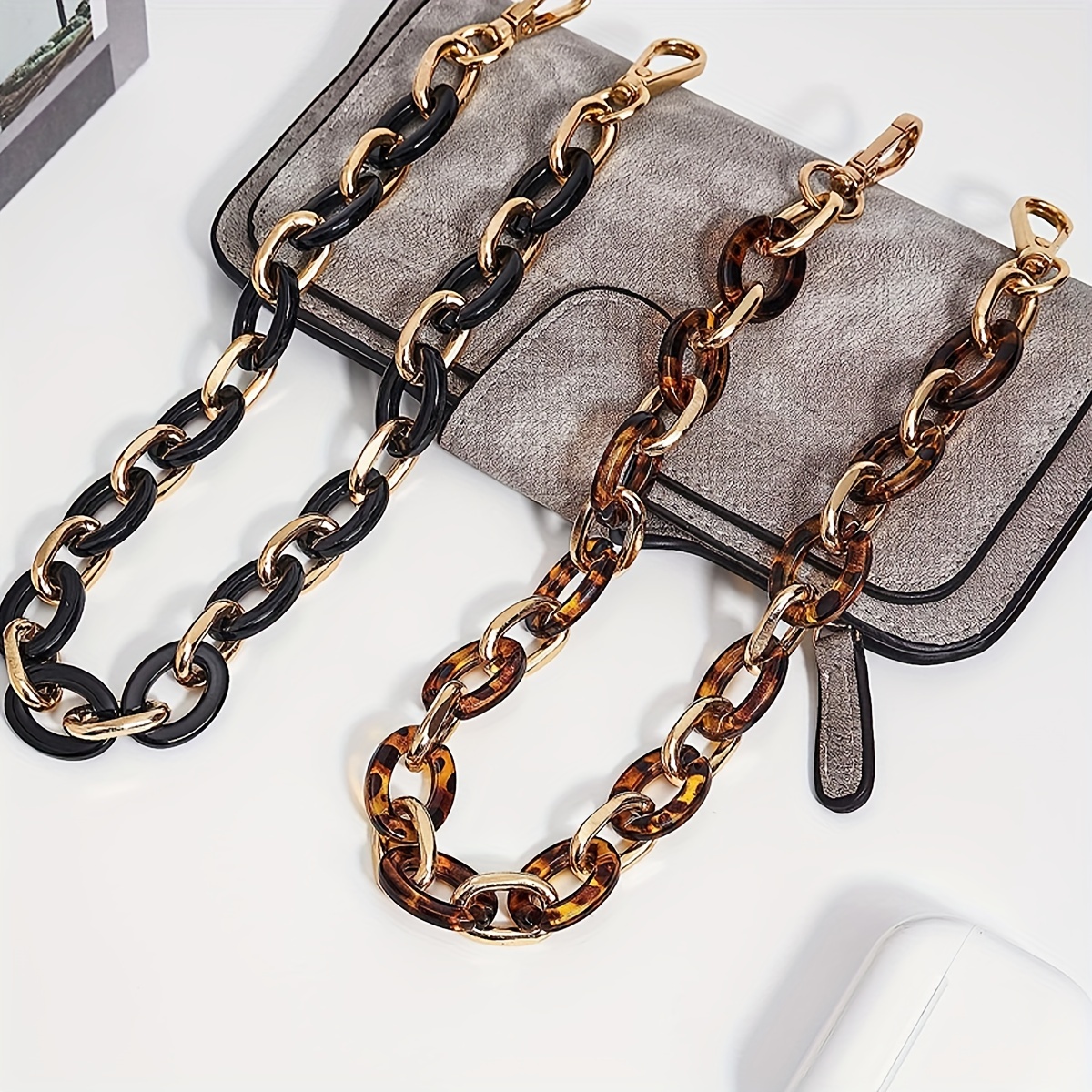 Trendy Diy Acrylic Chain Bag Strap, Replacement Bag Strap, Fashion