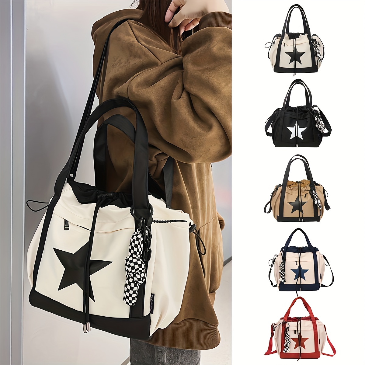 New Fashion Bag Female Korean Version Simple Handbag Trendy Shoulder Bag  Diagonal Bag Female Clutch