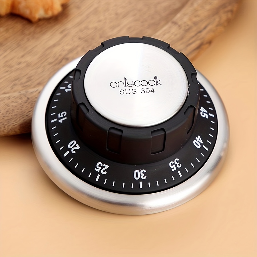 1pc Kitchen Timer Magnetic 60 Minutes Mechanical Timer Stopwatch Alarm Clock