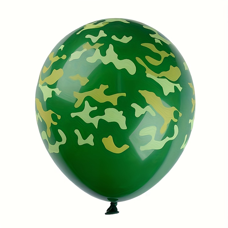 12X 12inch Camouflage Balloons Outdoors Themed Hunting Military Party Decor  Latex Ballons Camouflage Themed Party Supplies