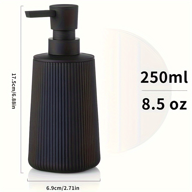 Matte Black Soap Dispenser Bottles For Bathroom