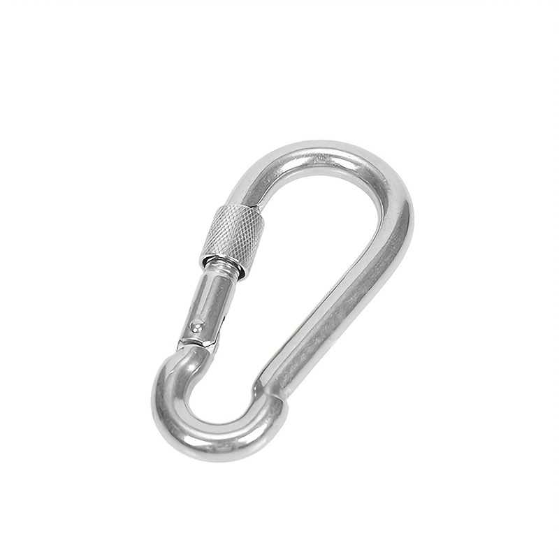 5Pcs Mini Screw Lock Carabiner Snap Hook Clip Aluminum Carabiner Snap  Spring Clip Hook