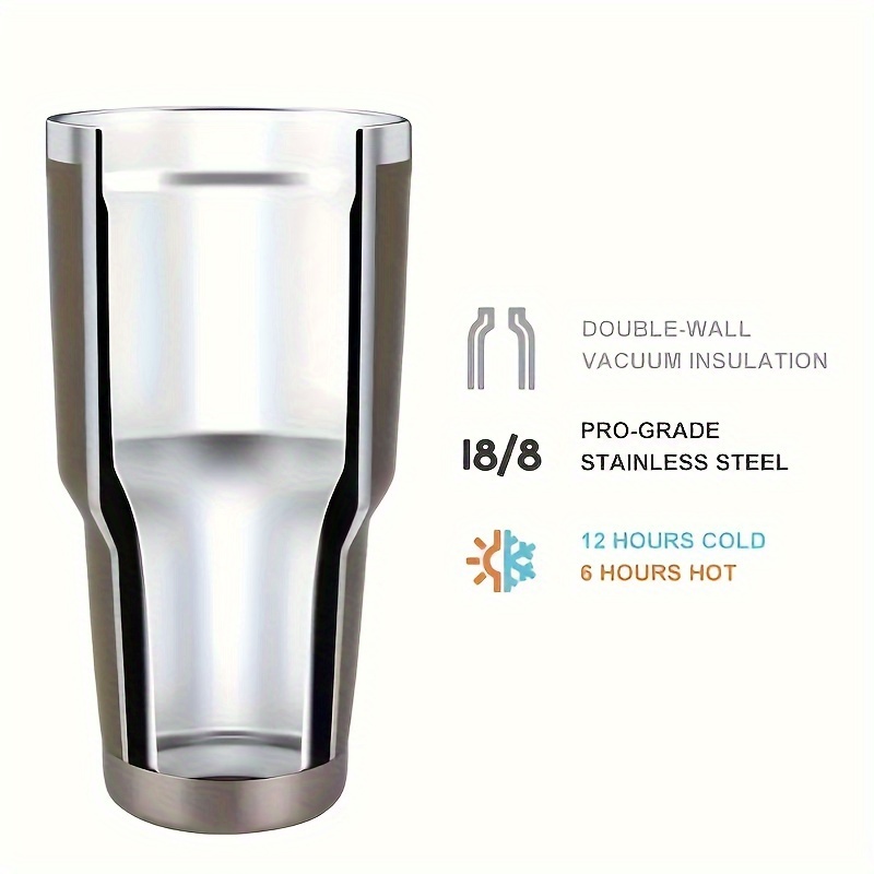 Car Cup Insulation Cold Cup Insulation Coffee Cup Second Generation New  Cold Bowl 304 Stainless Steel Handle Cup Double Layer Ice Bomb Cup Straw Cup  - Temu