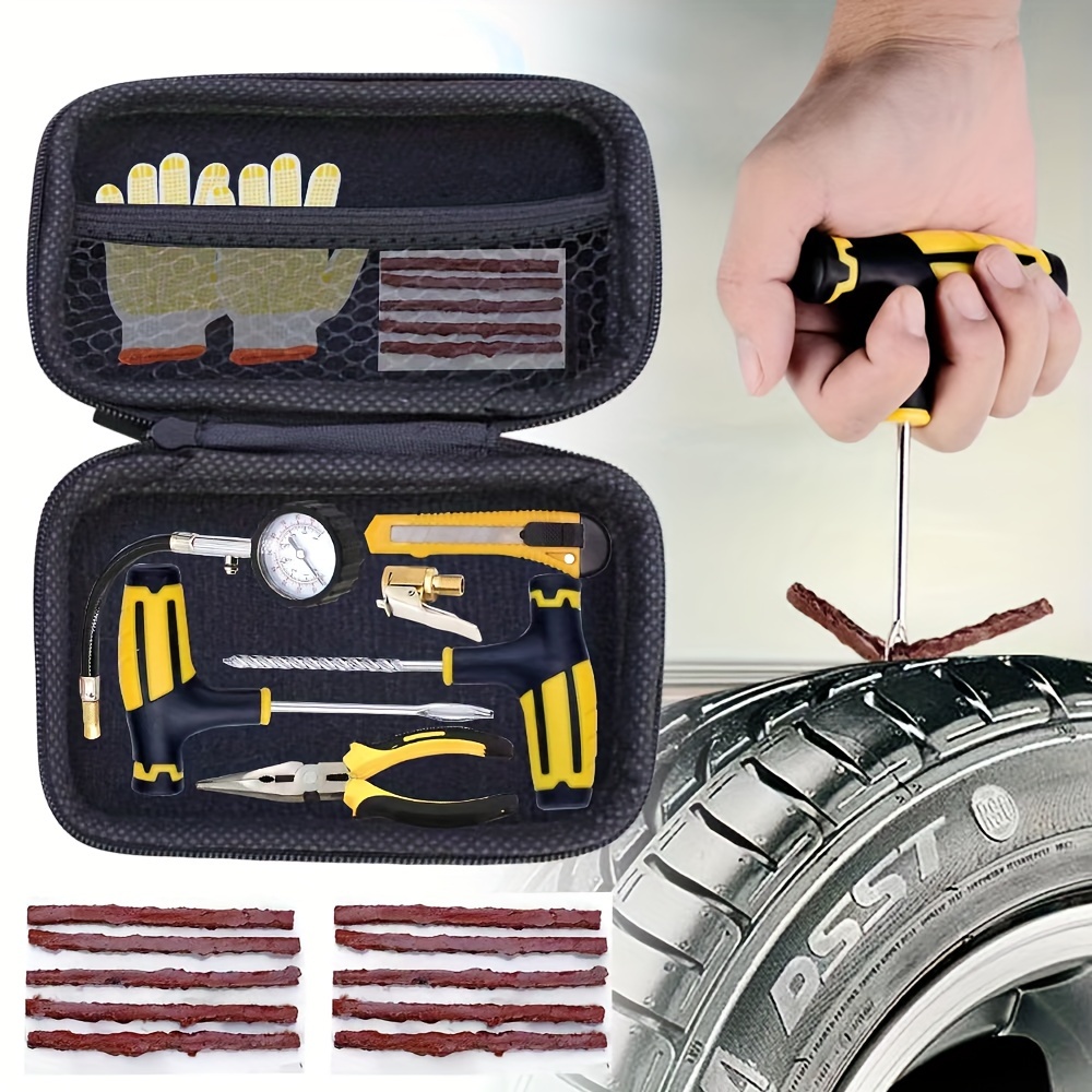 Kit De Reparación De Neumáticos Para Coche, Herramientas Para