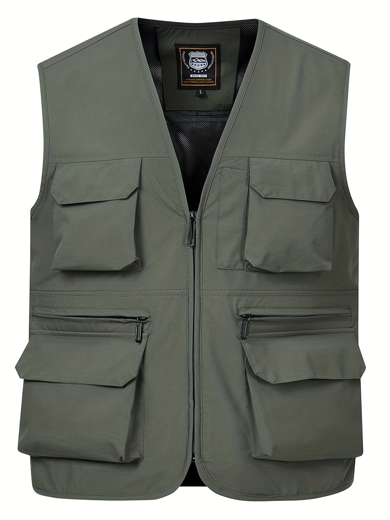 Chalecos de ropa exterior para hombres Casual Trabajo al aire libre Safari Chaleco  de pesca Ligero Travel Photo Cargo Vest Chaqueta