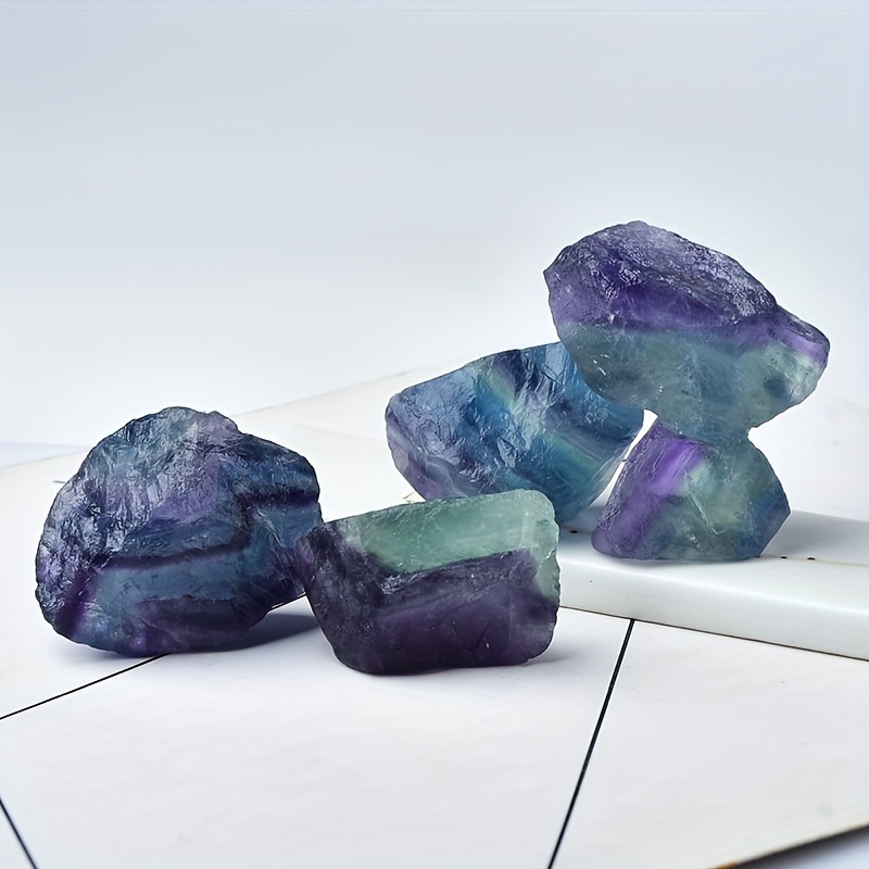 Natural Rainbow Fluorite Rough Stone