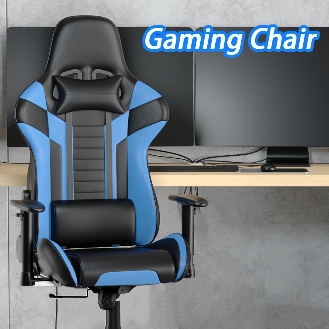 Recliner Office Chairs Computer Cushion Leather Rocking Gaming