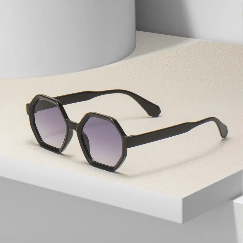 Retro Polygon Sunglasses For Women Men Vintage Gradient Sun Shades For  Party Beach Travel