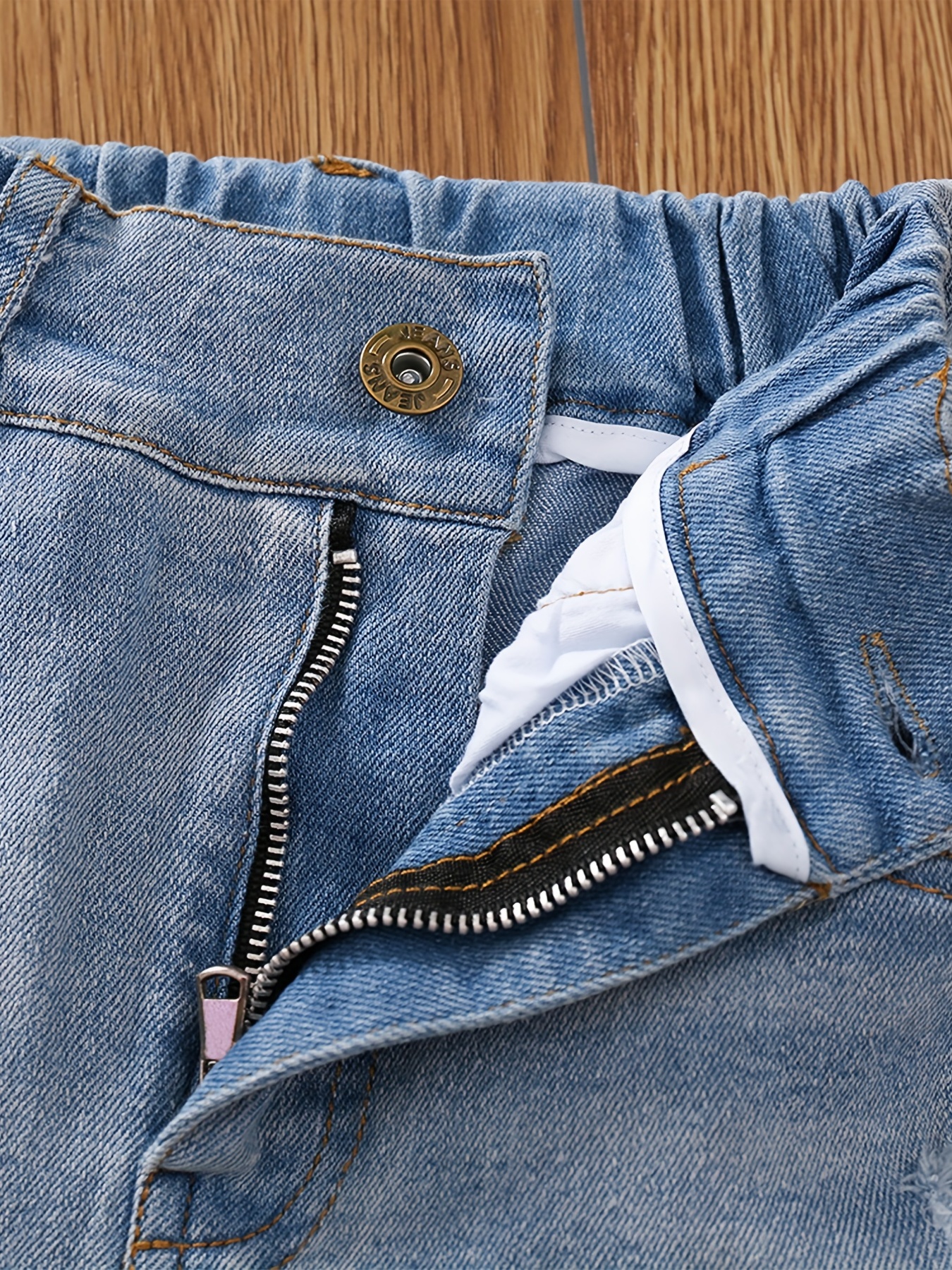 Girls Ripped Comfortable Denim Shorts for Summer