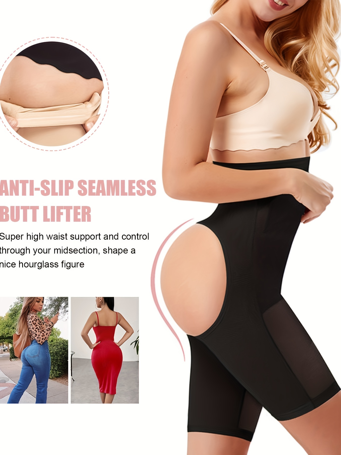 Shapewear for Women Tummy Control, High Waisted Body Shaper Shorts, Waist  Trainer Shapewear Butt Lifter (Color : Brown, Size : X-Large) : :  Clothing, Shoes & Accessories