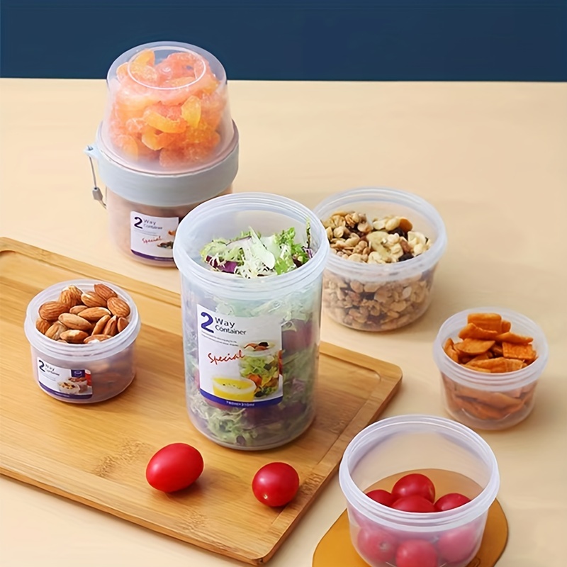 Upgrade Your Breakfast Routine With This Airtight, Double-sealed,  Multi-purpose Food Storage Container! - Temu