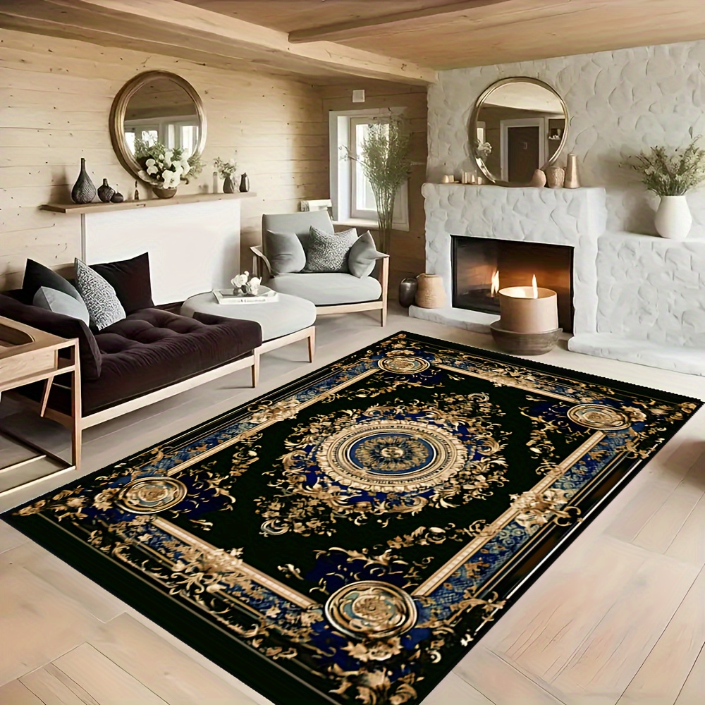 Luxurious European Style Large Carpets For Living Room Bedroom Area Rug  Luxury Home Decor Carpet Hotel Hallway Big Floor Mat/Rug