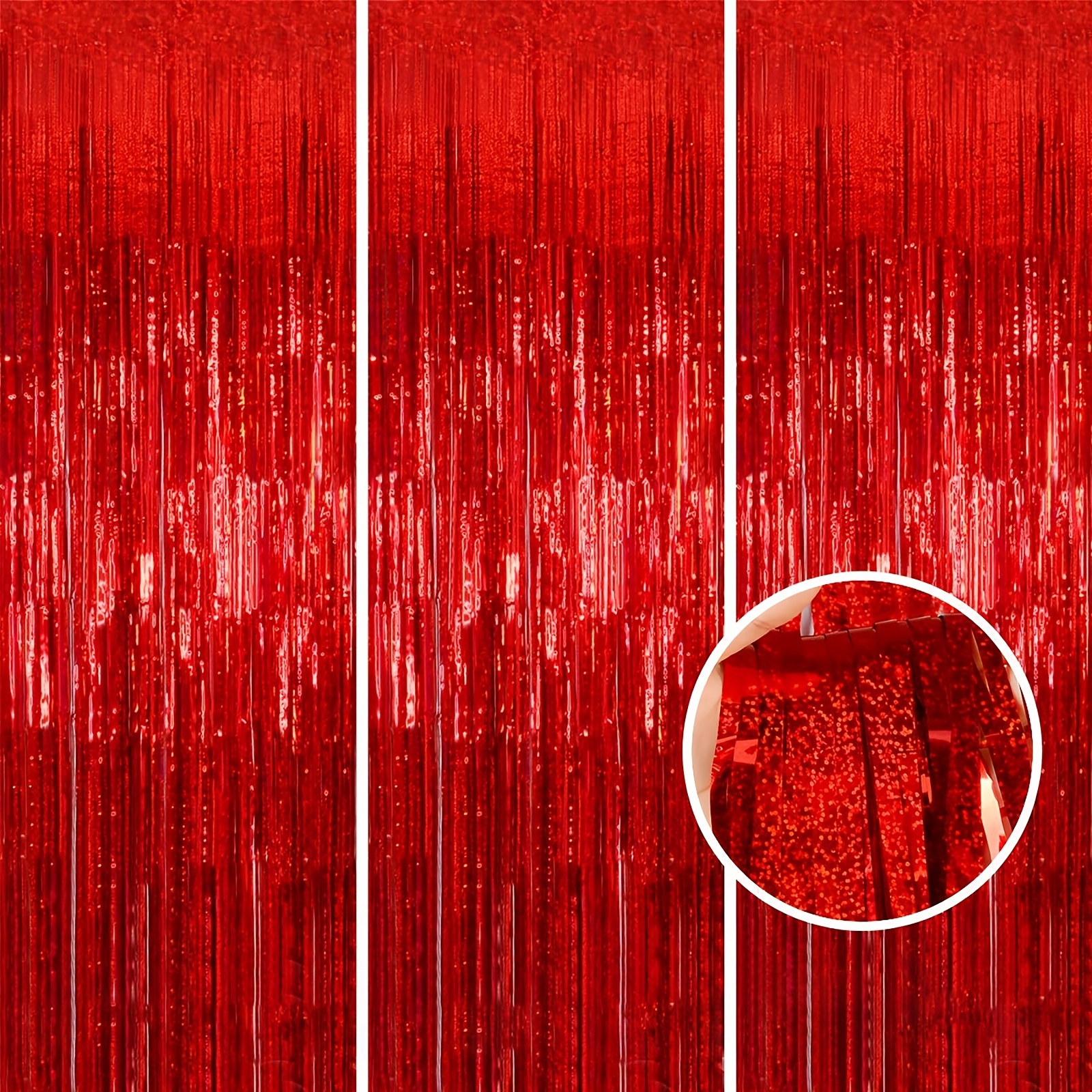 Iridescent Red Backdrop Fringe, Iridescent Red Streamers For Red Party  Decorations, Red Fringe Backdrop, Christmas, Halloween, Thanksgiving Day  Gift - Temu Philippines