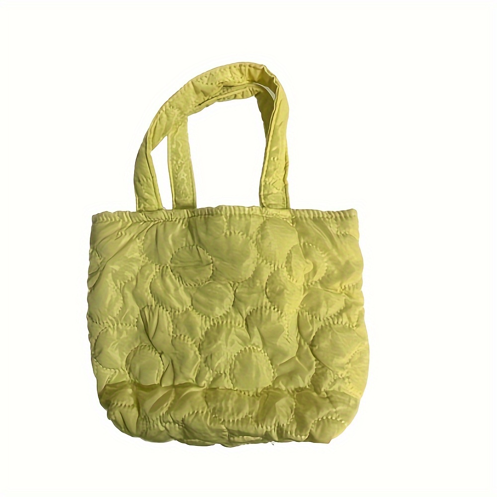 Logo Padded Tote Bag in Yellow