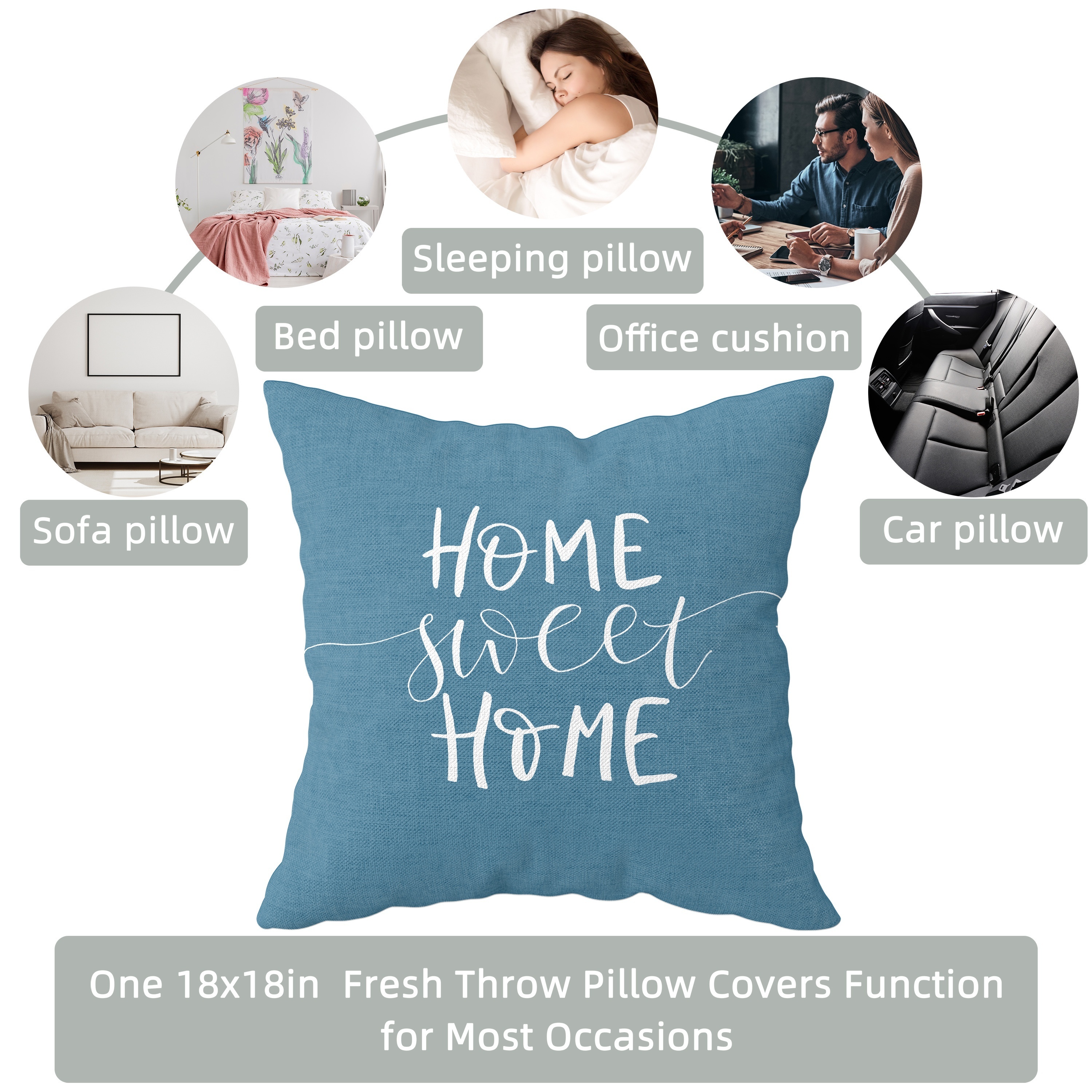 Blue Outdoor Throw Pillow Insert Included Light Blue Pillow 