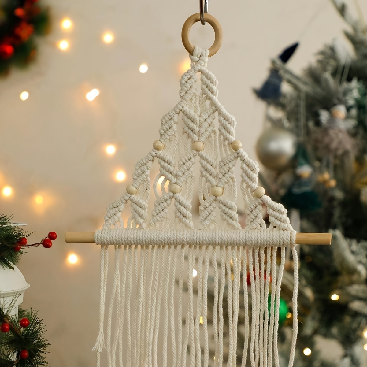 1 Unidad, Decoración Navideña Hogar, Dormitorio, Sala , Vestido Árbol  Navidad Plumas Doradas - Hogar Cocina - Temu