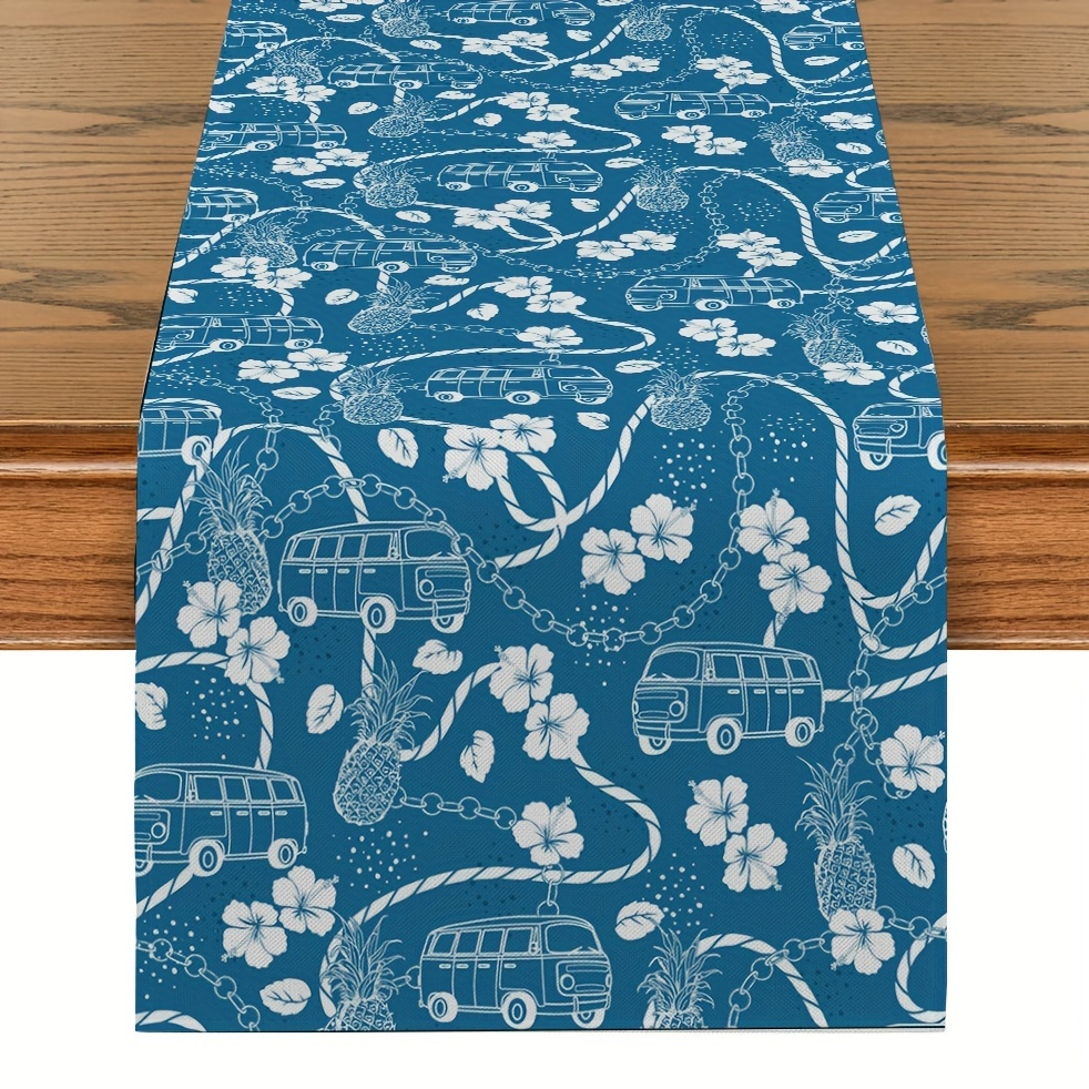 Polyester Table Runner, Cartoon Style Dinosaur Pattern Table Runner,  Decorative Mountain Map Household Table Cover, Holiday Desktop Decoration  Fabric Table Runner, Home Decoration, Dining Table Decor, Room Decor - Temu